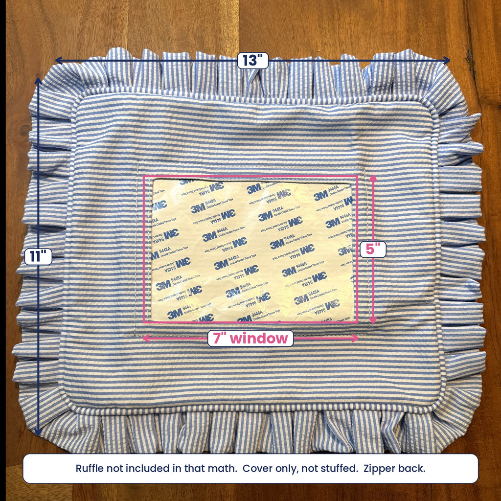 Seersucker Self-Finishing Needlepoint Pillow Cover (PRE-ORDER)