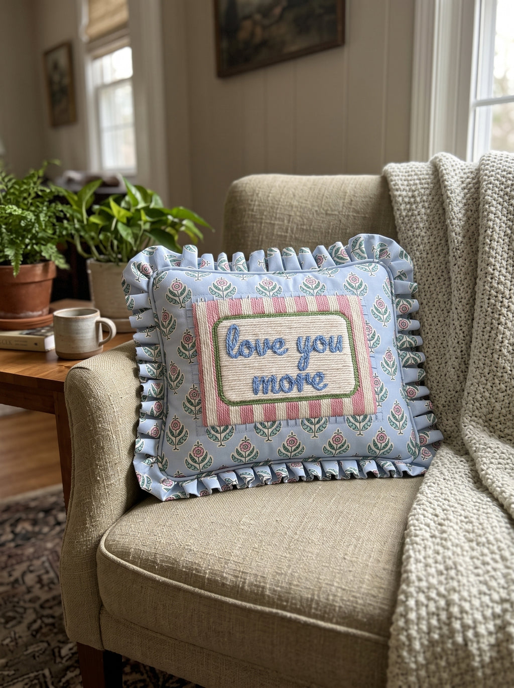 Self Finishing Needlepoint Pillow for Modern Needlepoint - PRE-ORDER