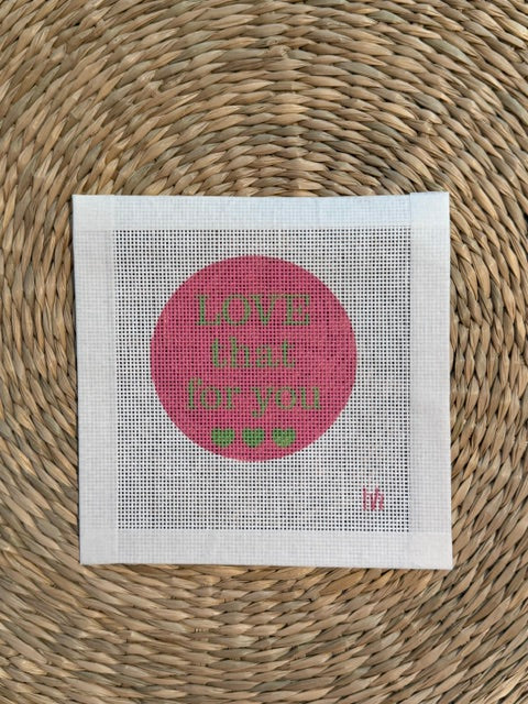 Printed Needlepoint Canvas Bag Charms - Cherry, Love that for you, Ladybug